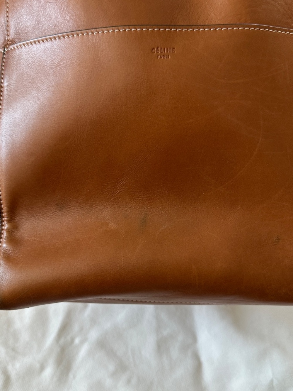 Céline Seau Sangle brown leather 2015 Phoebe Philo - Picture 15 of 16